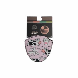 Mini Guante Vaca Rosa ZIP Pequeno