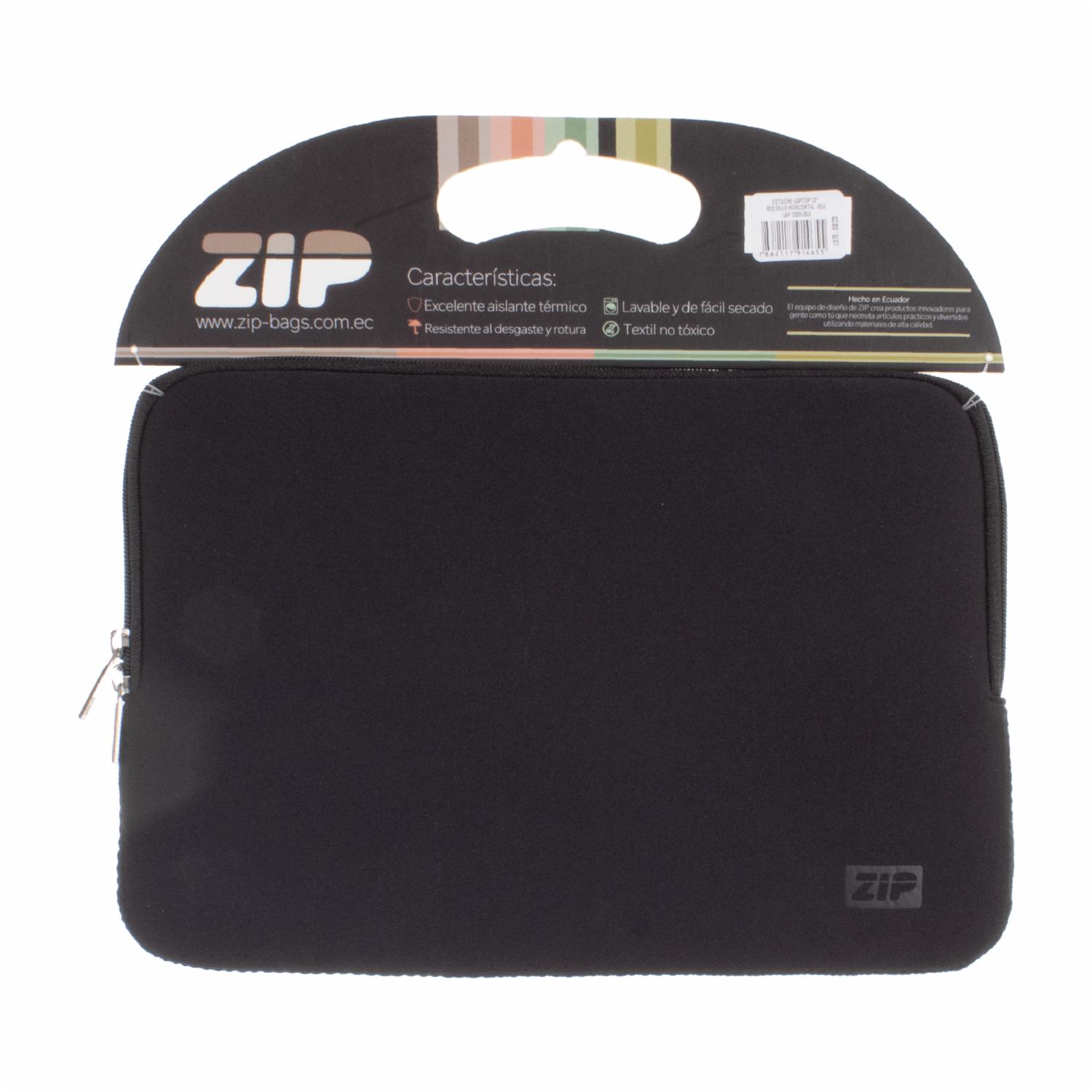 Estuche Para Laptop Negro ZIP 13″