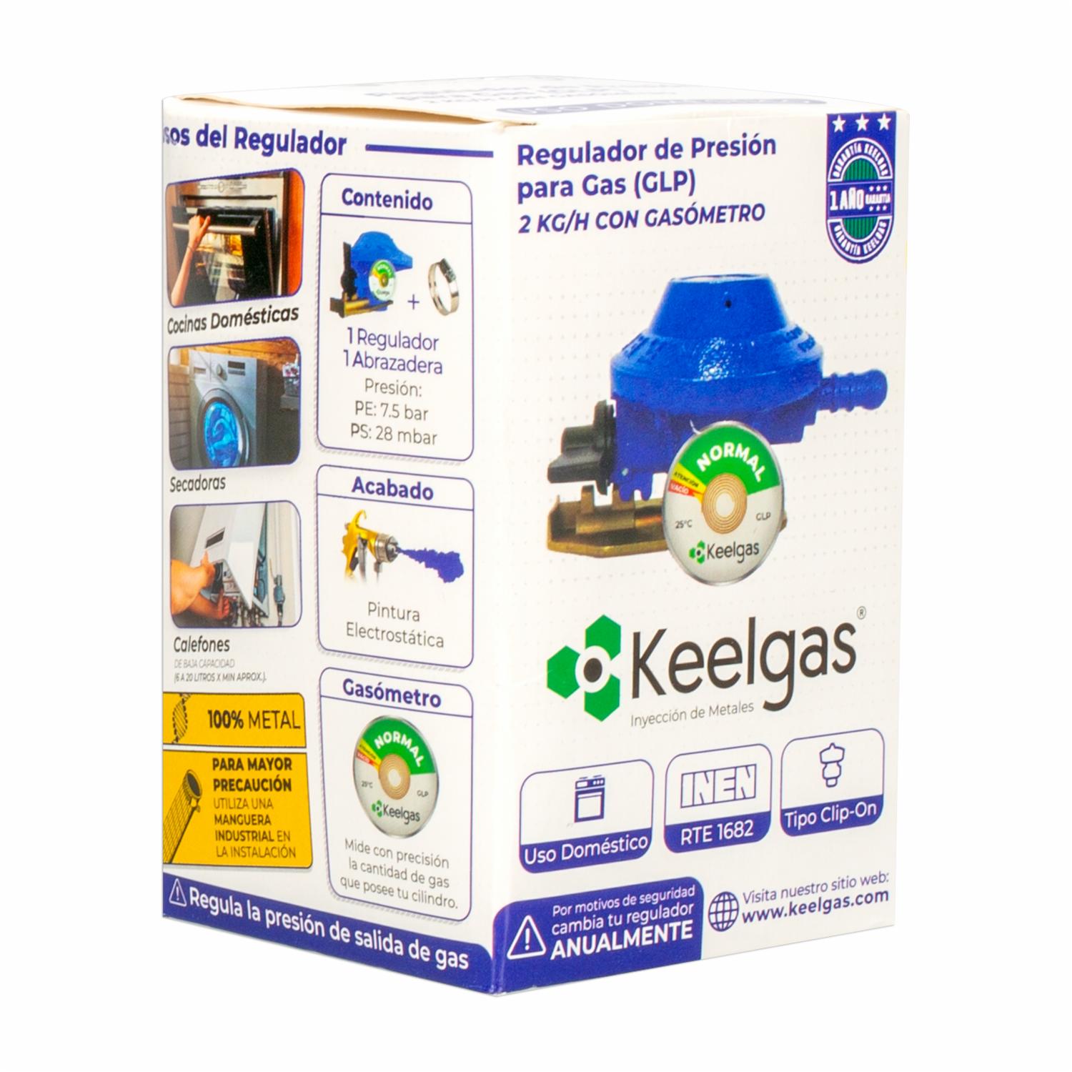 Regulador De Gas Domestico Glp 2 Kg KEELGAS Unidad