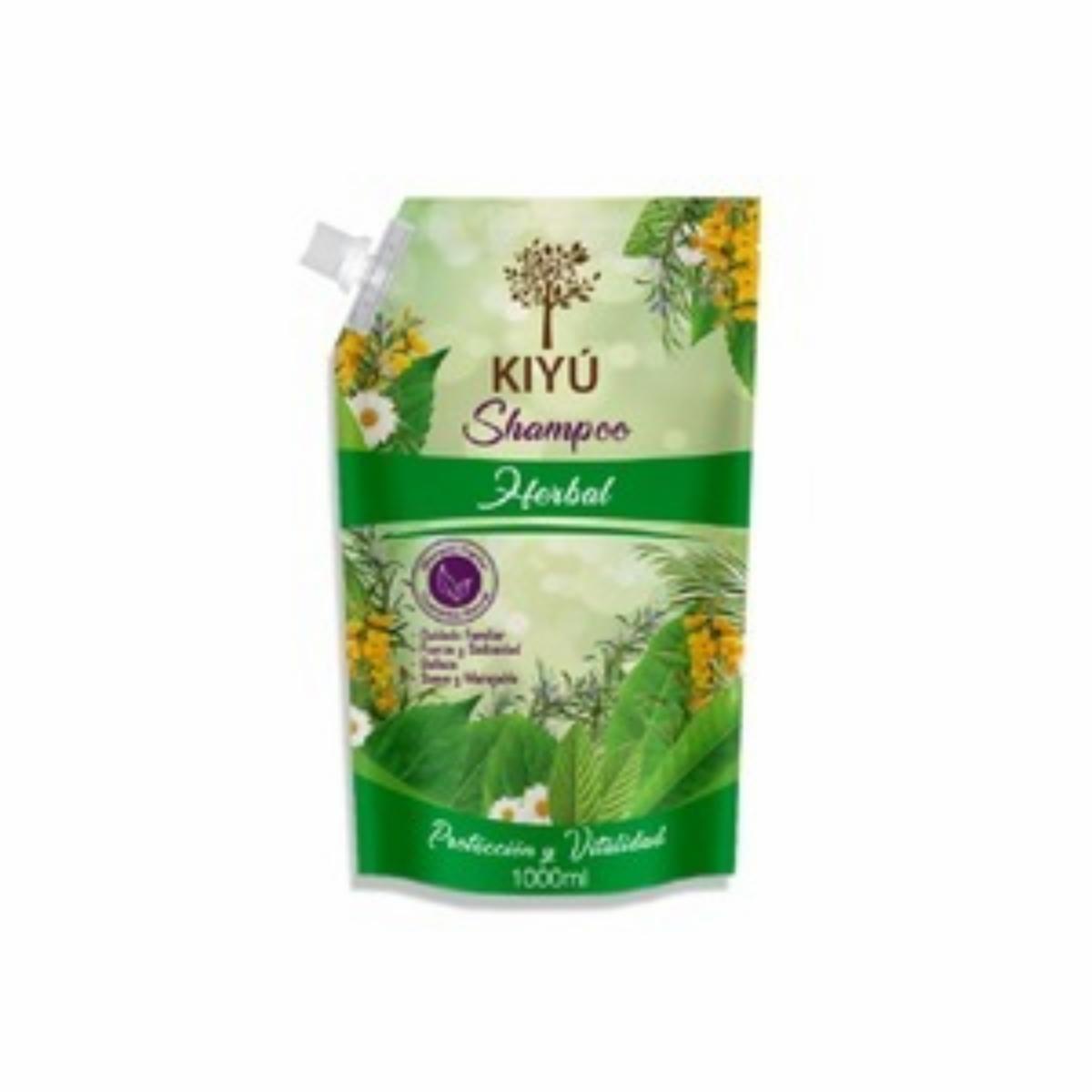 Shampoo De Cabello Herbal KIYÚ Doypack 1000 Ml