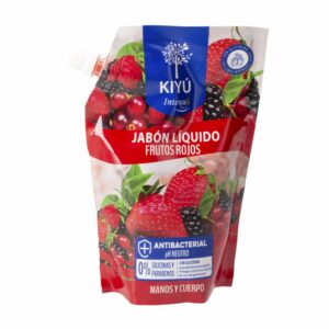 Jabón Liquido Antibacterial De Frutos Rojos KIYU 650 Ml