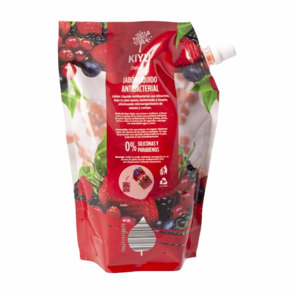 Jabón Liquido Antibacterial De Frutos Rojos KIYU 650 Ml - Imagen 2