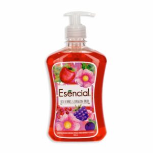 Jabón Liquido De Manos Y Cuerpo Fragancia Frutos Rojos ESENCIAL 500 Ml