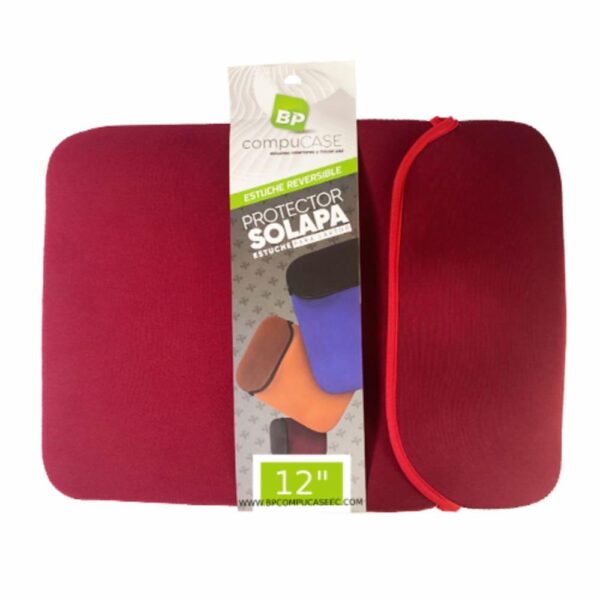 Estuche Laptop Neopreno Reversible Rojo Con Plomo BPCOMPUCASE 12"