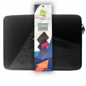 Estuche Laptop Neopreno Cierre Y Bolsillo Negro Pequeño BPCOMPUCASE 15,5"