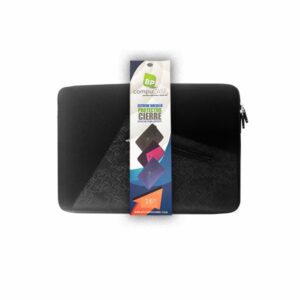 Estuche Laptop Neopreno Cierre Y Bolsillo Negro Pequeño BPCOMPUCASE 16"