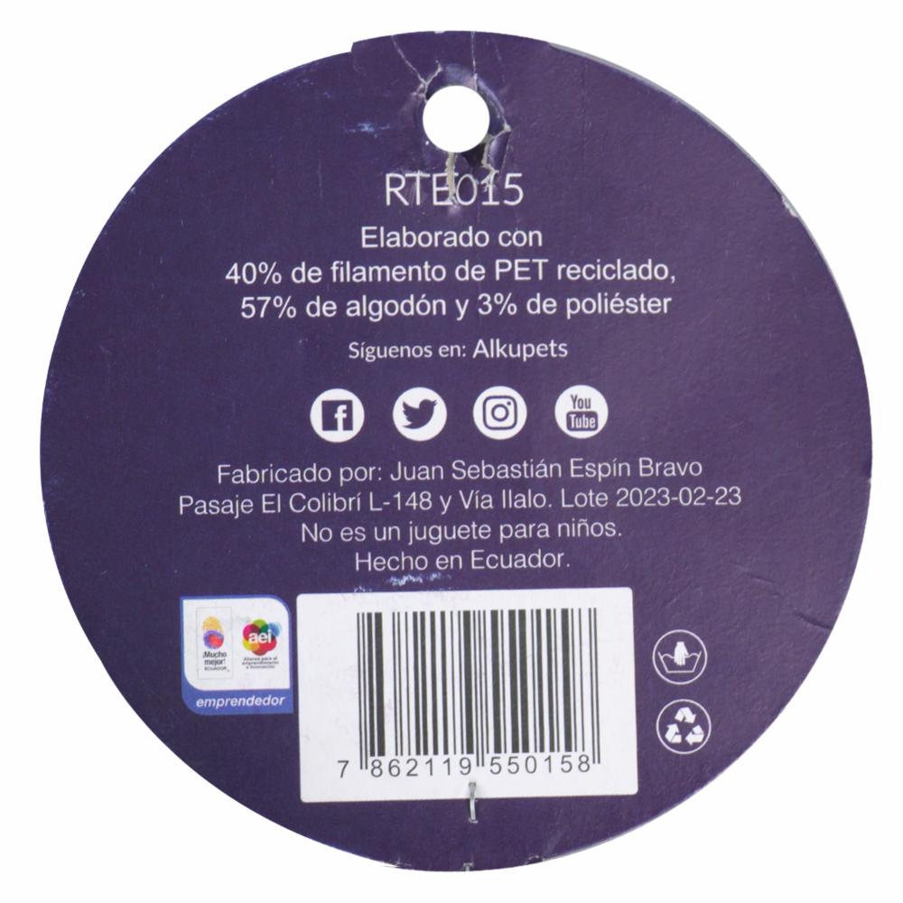 Juguete Para Mascota Con Diseño Galápagos ALKUPETS Mediano - Imagen 2