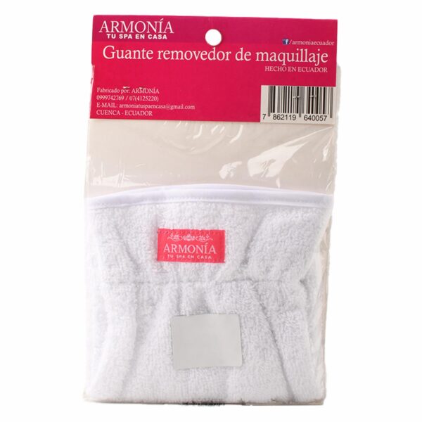 Guante Removedor De Maquillaje ARMONÍA Talla M - Imagen 2