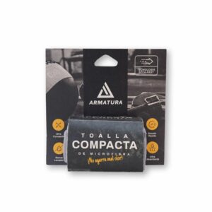 Toalla Deportiva Compacta Gris Pequeña ARMATURA KANI T2