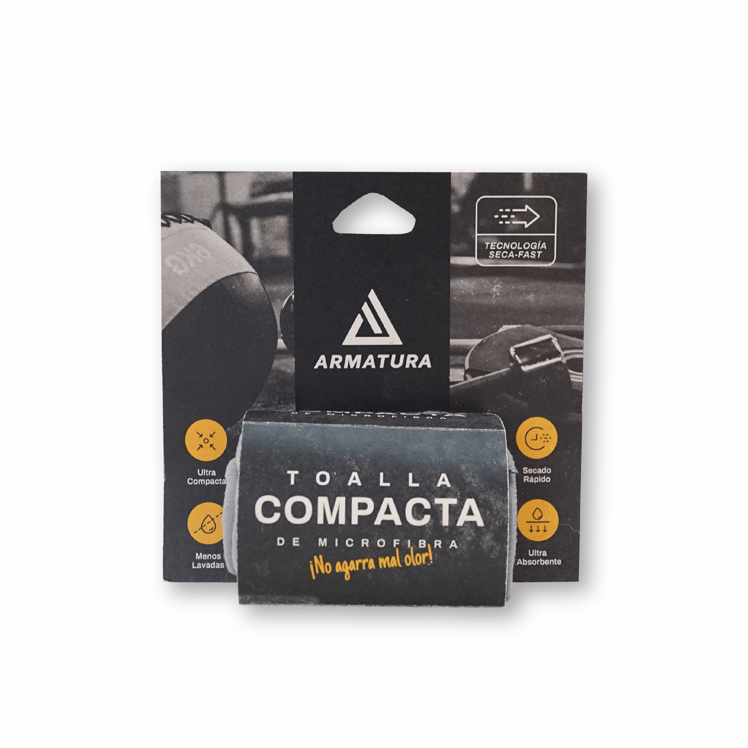 Toalla Deportiva Compacta Violeta Pequeña ARMATURA