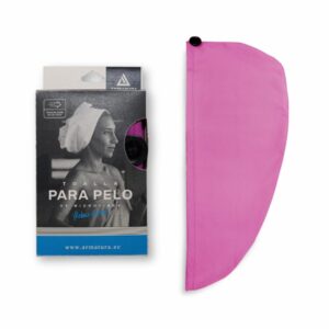 Toalla Turbante Para Cabello Rosada ARMATURA