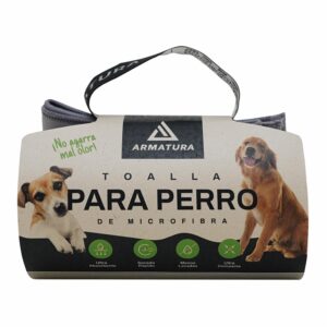 Toalla Para Mascota De Microfibra Color Gris ARMATURA 80X45Cm