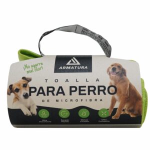 Toalla Para Mascota De Microfibra Color Verde ARMATURA 80X45Cm