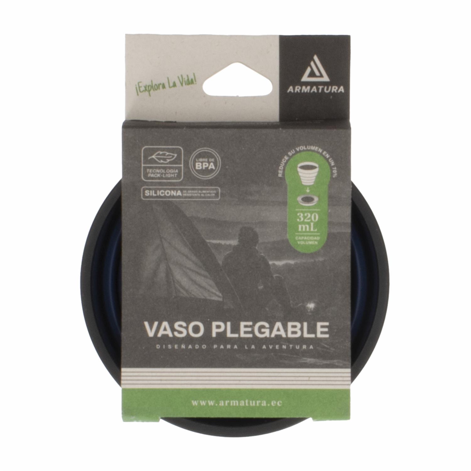 Vaso Plegable Para Camping ARMATURA 320 Ml