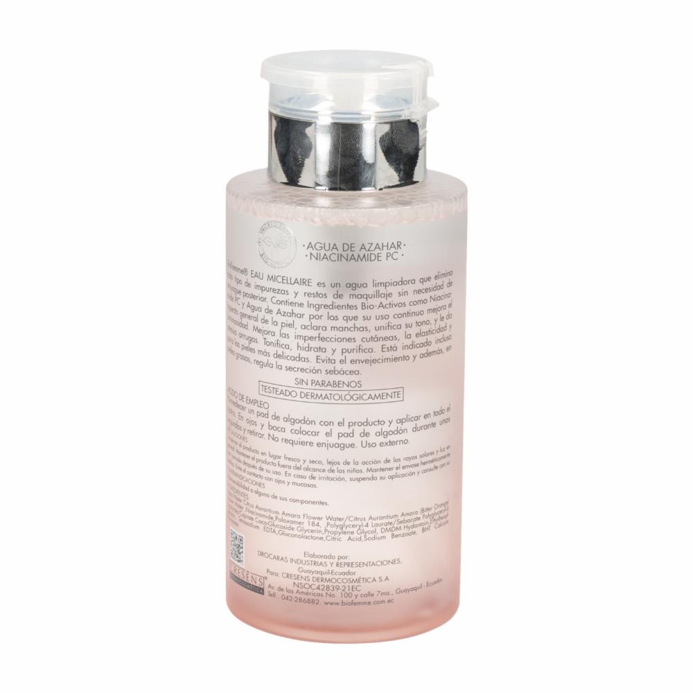 Agua Micelar Facial BIOFEMME 300 Ml - Imagen 2