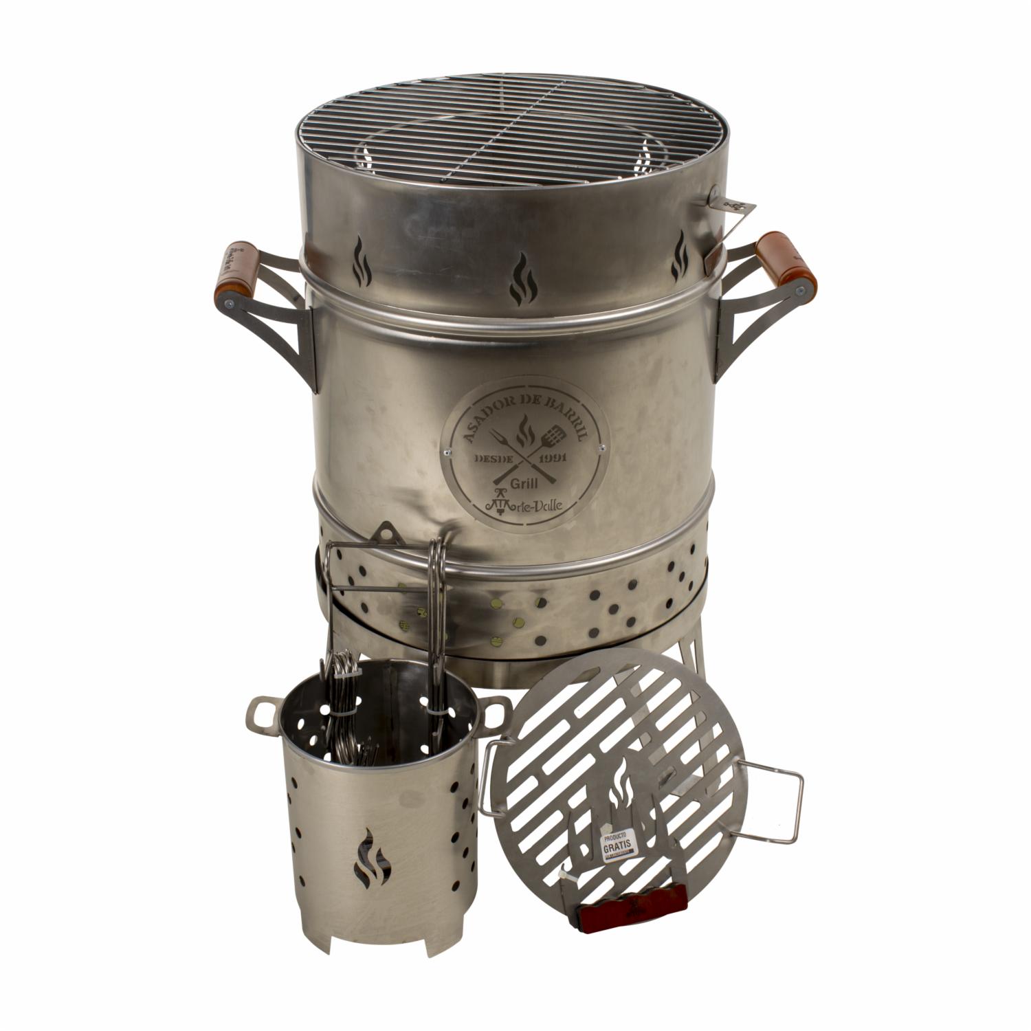 Barril Asador De Acero Inoxidable Pequeño ARTE VALLE AB007