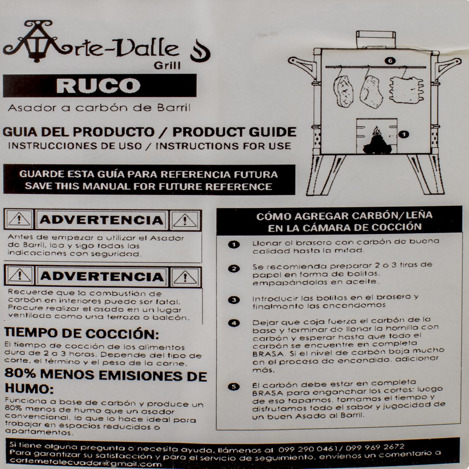 Barril Asador De Acero Inoxidable Pequeño ARTE VALLE AB007