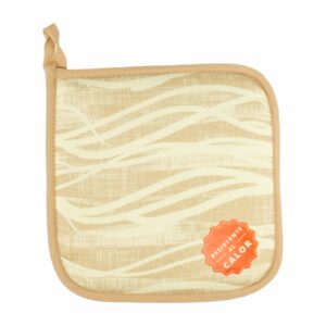 Sujetador De Ollas Diseño Ondas Habano GENESIS 20 X 20 Cm