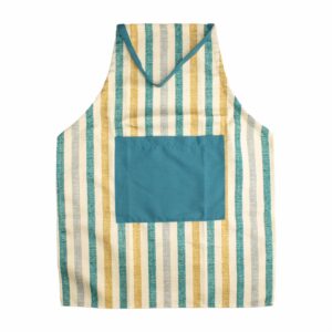 Delantal Para Cocina Diseño Ondas Habano Con Bolsillo Frontal GENESIS
