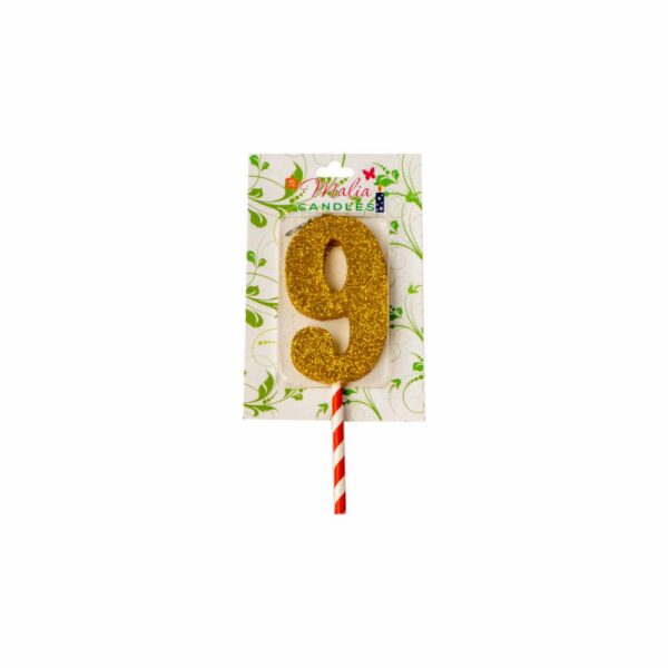 Vela Premium N9 Dorado Con Plata MALIA CANDLES 19 X 8 Cm