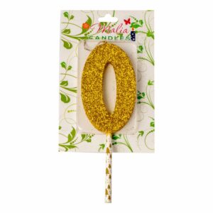 Vela Premium N0 Dorado Con Plata MALIA CANDLES 19 X 8 Cm