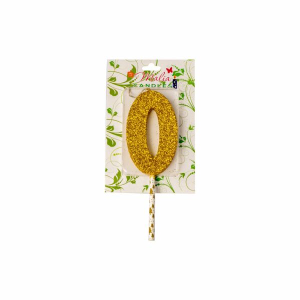 Vela Premium N0 Dorado Con Plata MALIA CANDLES 19 X 8 Cm