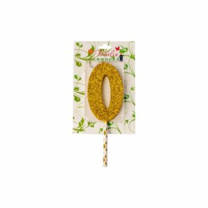 Vela Premium N0 Dorado Con Plata MALIA CANDLES 19 X 8 Cm