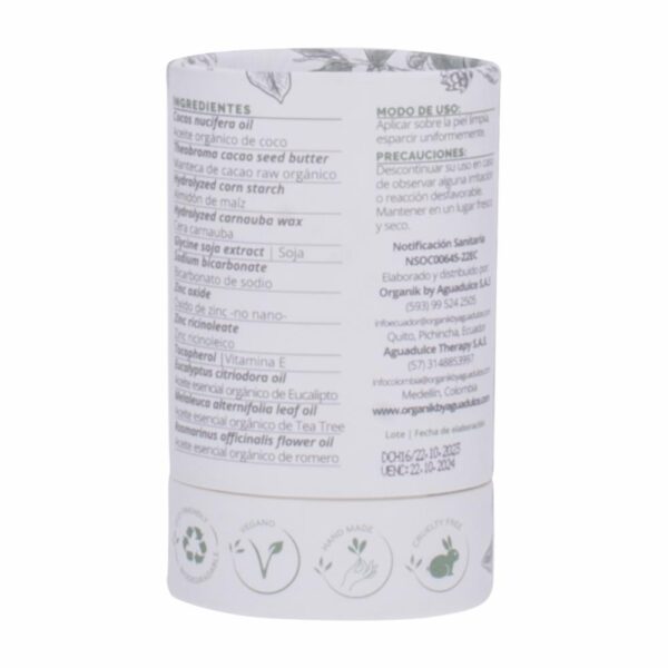 Desodorante En Barra Herbal ORGANIK 50 G - Imagen 2
