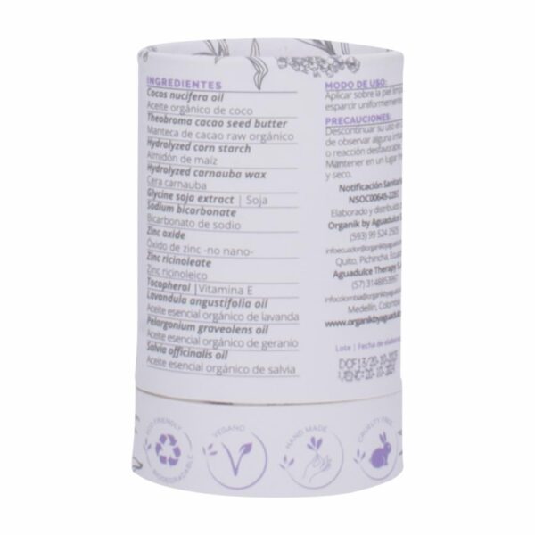 Desodorante En Barra Floral ORGANIK 50 G - Imagen 2