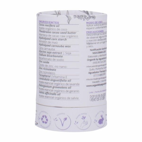 Desodorante En Barra Floral ORGANIK 50 G - Imagen 2