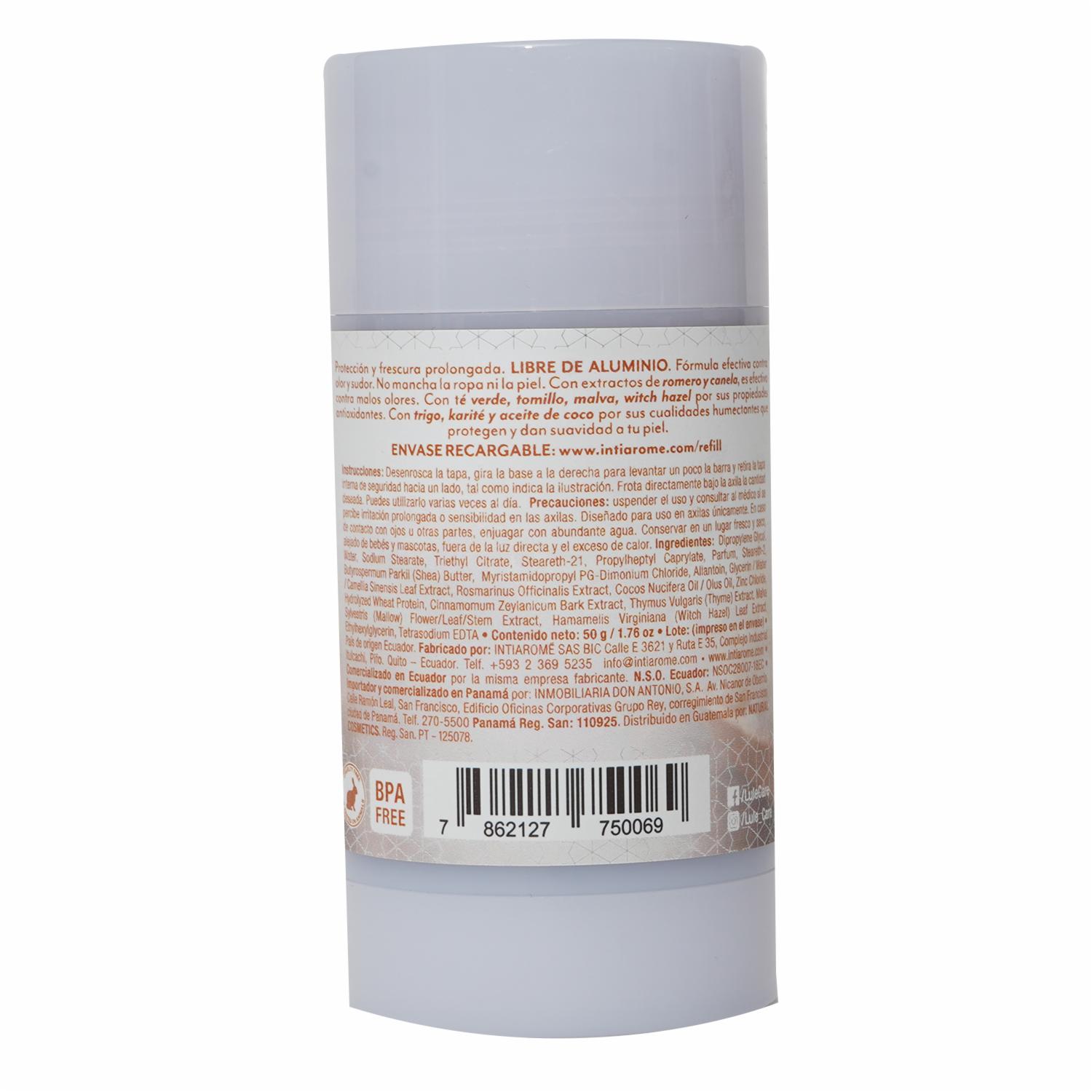 Desodorante En Barra Natural Sin Aluminio True Shea Butter LULË CARË 50 G