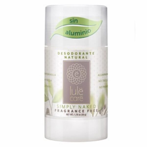 Desodorante En Barra Natural Sin Aluminio Simply Naked Fragance Free LULË CARË 50 G