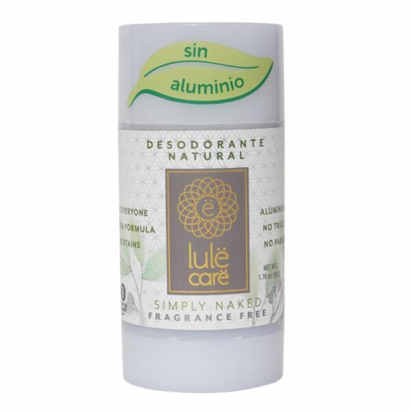 Desodorante En Barra Natural Sin Aluminio Simply Naked Fragance Free LULË CARË 50 G