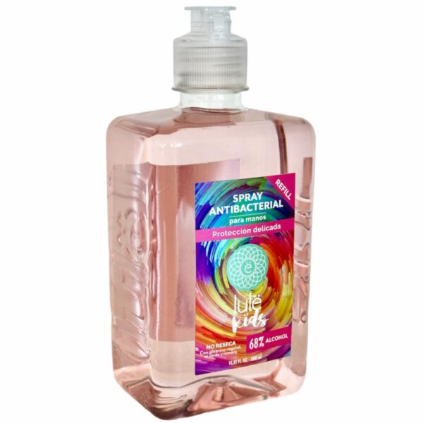 Spray Antibacterial Para Manos No Reseca Refill LULË KIDS 500 Ml