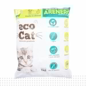 Arena Para Gatos De Coco ECOCAT 1 KG