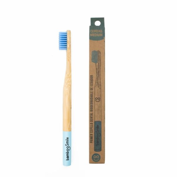 Cepillo Dental Biodegrable Carbón Activo BAMBOO SMILE 1 U - Imagen 2