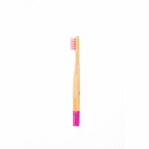 Cepillo Dental Infantil Biodegradable Cerdas Suaves Rosado BAMBOO SMILE 1 U