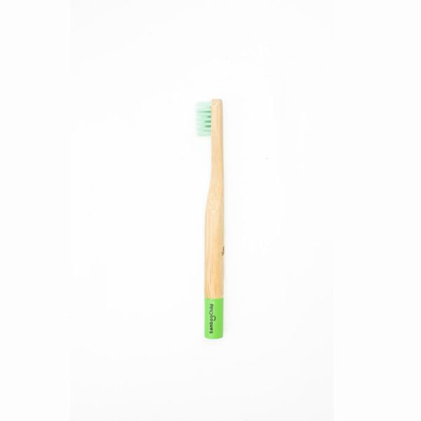Cepillo Dental Infantil Biodegradable Cerdas Suaves Verde BAMBOO SMILE 1 U
