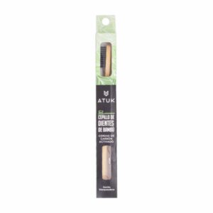 Cepillo Dental De Bambú Carbón Activado ATUK 1 U