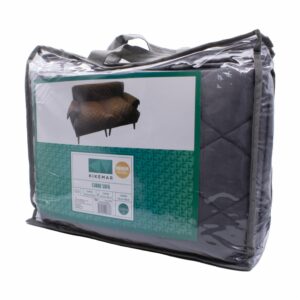 Protector De Asiento En Microfibra 2 Puestos Color Gris KIKEMAR Unidad