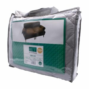 Protector De Asiento En Microfibra 3 Puestos Color Gris KIKEMAR Unidad