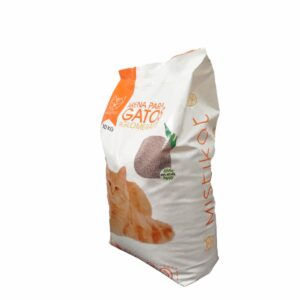Arena Para Gatos Aglomerante 100% Natural MISTIKAT 10 Kg