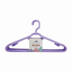 Armador Para Ropa Plástico Color Lavanda HANGERS S.A. X 10 Uds