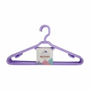 Armador Para Ropa Plástico Color Lavanda HANGERS S.A. 1 X 10 Unidades