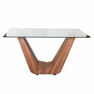 Mesa De Comedor Ana Encino 6 Puestos Marrón MUEBLES GALLARDO MDP