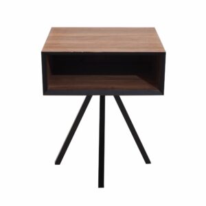 Velador Espazio Encino Marrón MUEBLES GALLARDO MDF