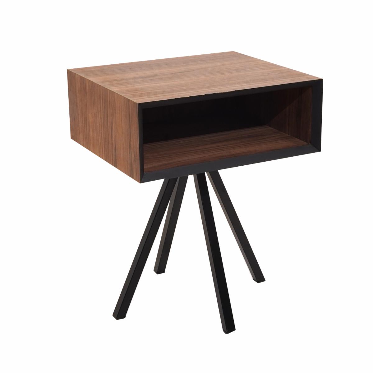 Velador Espazio Encino Marrón MUEBLES GALLARDO MDF