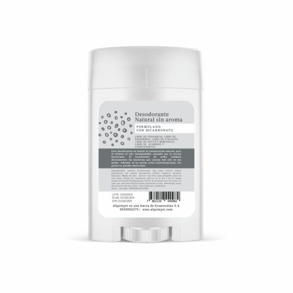 Desodorante En Barra Fragancia Neutro Piel Normal ALQUIMYST 45 G - Imagen 2