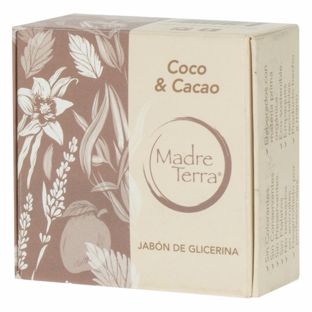 Jabón Natural Glicerina Coco Con Cacao MADRE TERRA 100 G - Imagen 3