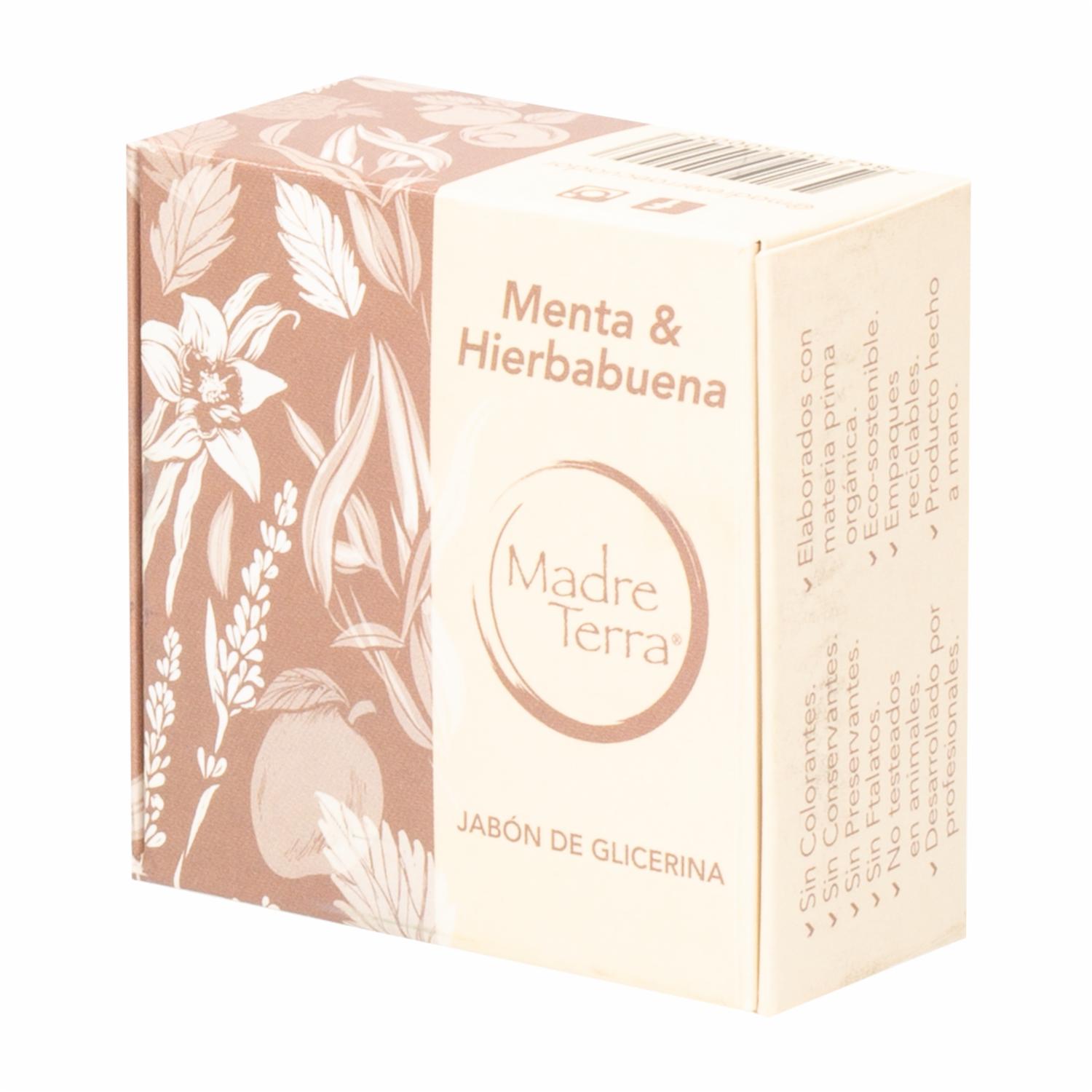 Jabón Natural Glicerina Menta Con Hierbabuena MADRE TERRA 100 G - Imagen 2